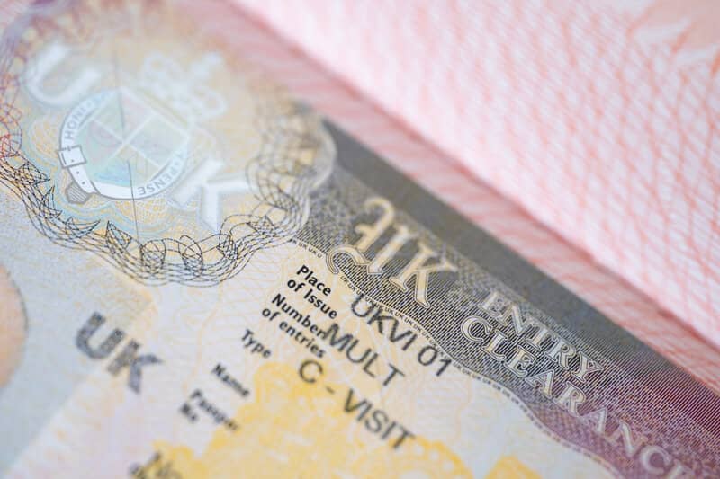 مدارک مورد نیاز ویزا انگلیس